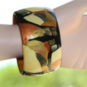 B Panck Artistic Wooden Bangle Bracelet